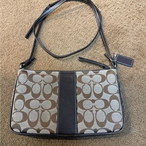 Coach Brown and Tan Crossbody Bag